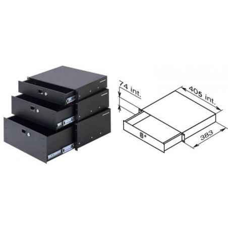Tiroir rackable 2U