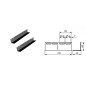 Paire d'équerres de soutien 350mm pour racks