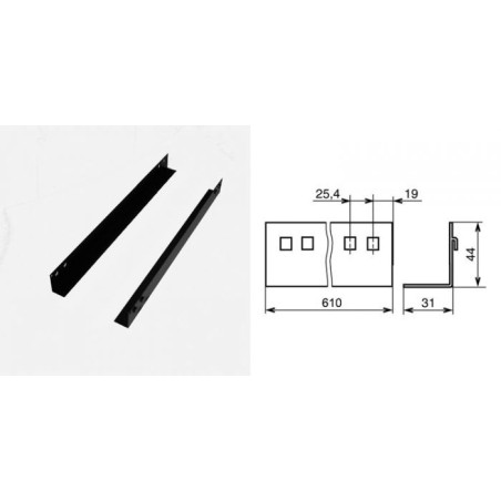 Paire d'équerres de soutien 610mm pour racks