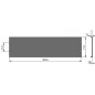 Panneau rackable en U en aluminium 3U