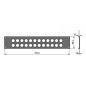 Panneau rackable 2U pour 24 XLR