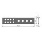 Panneau rackable 2U pour 8 XLR et 4 embases speakon