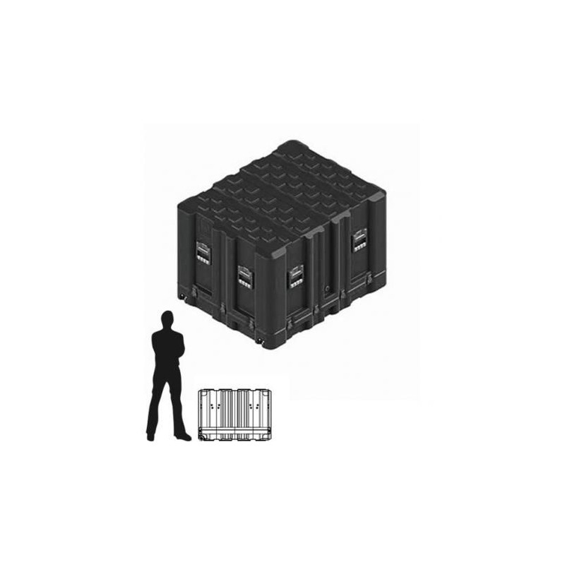 Amazon Case 982 x 799 x 713 (Int. mm), Noire, couvercle amovible
