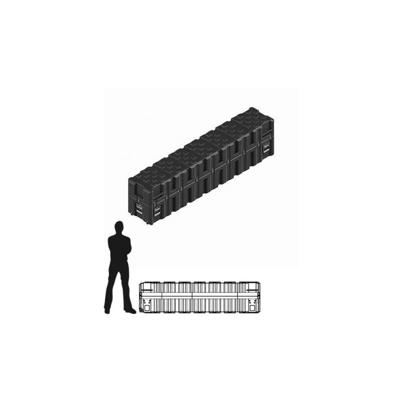 Amazon Case 2315 x 365 x 560 (Int. mm), Noire, couvercle amovible
