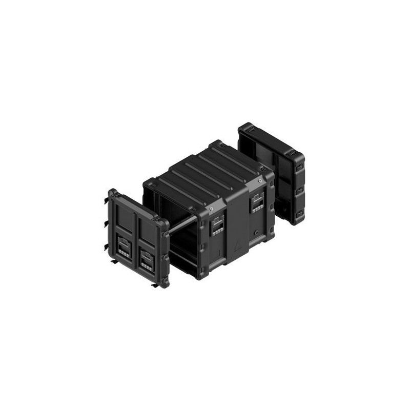 Amazon rack 10U profondeur châssis 610 mm, couv. arrière 125 mm, Noir