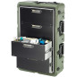 Caisse Médicale 4 tiroirs aluminium, verte