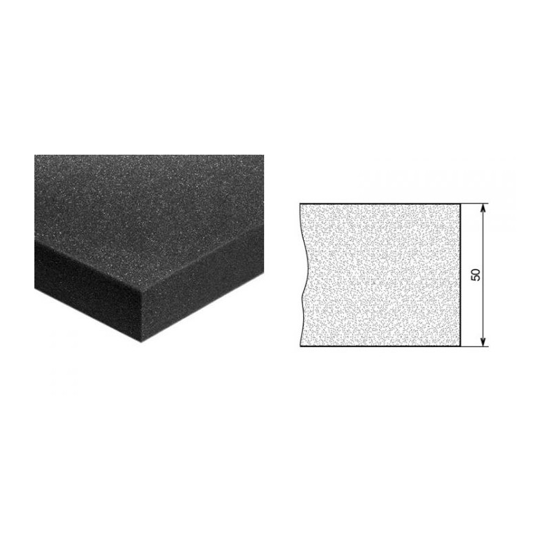 Mousse souple 2.4M x 1.2M Epaisseur 50mm