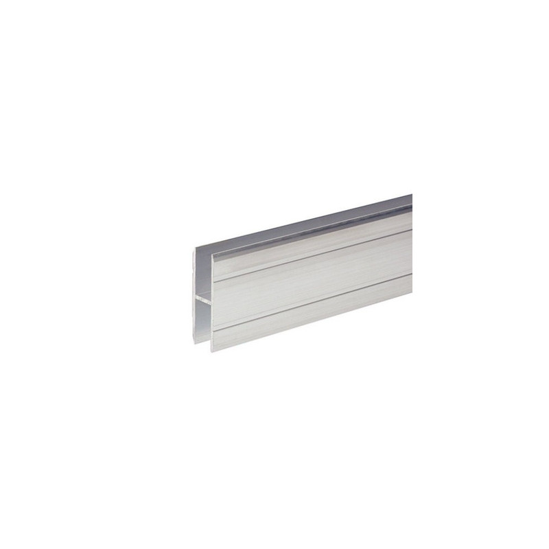 Profilé aluminium en H pour Jonction de Panneaux 10 mm (le mètre)