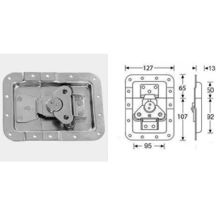 Fermeture papillon encastrée cuvette 14mm