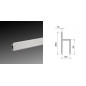 Profilé pour trappe de visite 9.5mm (le mètre) Profilé pour trappe de visite 9.5mm (le mètre)