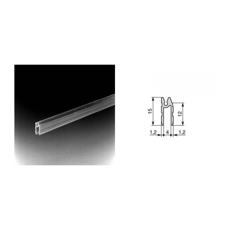 Profilé d'emboîtement hybride 4mm (le mètre) Profilé d'emboîtement hybride 4mm (le mètre)