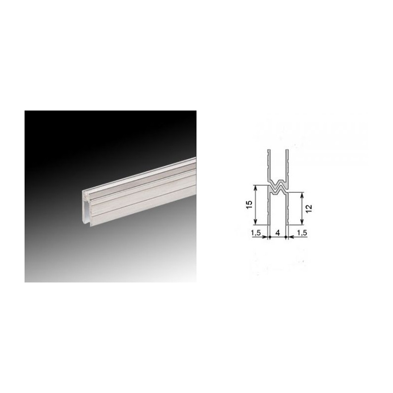 Profilé hybride 4mm (le mètre) Profilé hybride 4mm (le mètre)