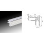 Cornière d'angle double 22 x 22 mm (le mètre) Cornière d'angle double 22 x 22 mm (le mètre)
