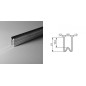 Profilé d'emboîtement femelle 9.5mm (le mètre) Profilé d'emboîtement femelle 9.5mm (le mètre)