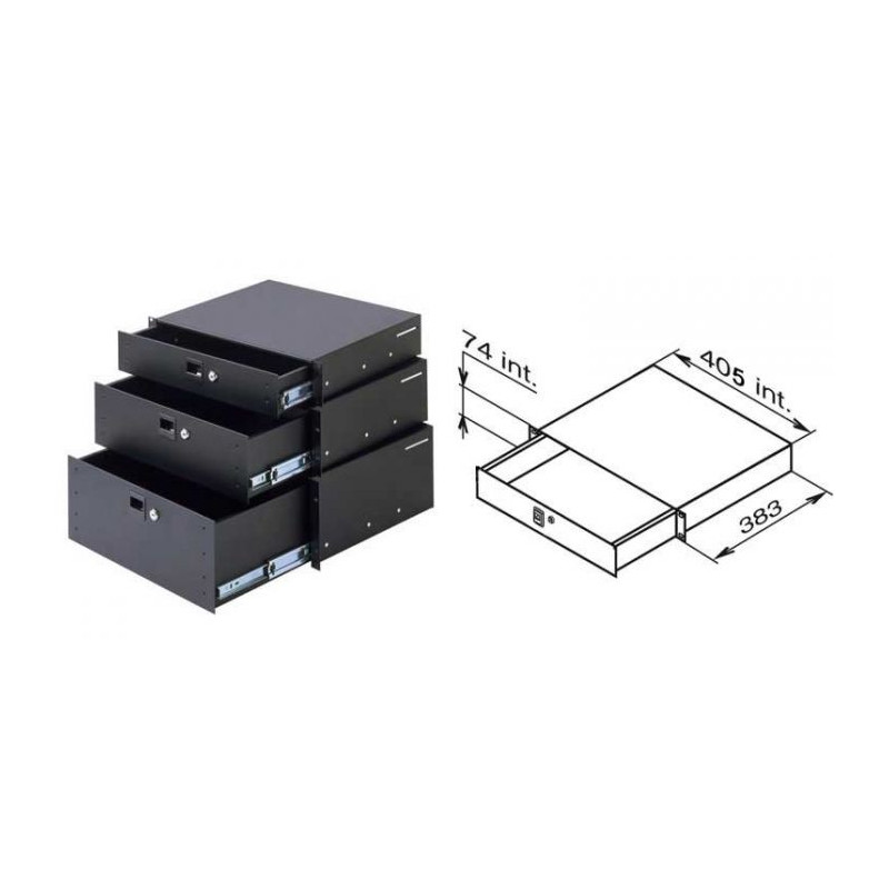 Tiroir rackable 2U Tiroir rackable 2U