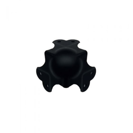Coin à boule 1,8mm passage pour profilé 31x31mm noir