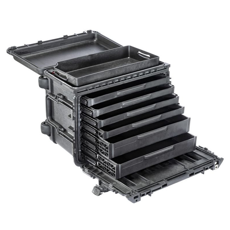 Peli™ 0450 Caisse à outils mobile 4 petits tiroirs 2 grands tiroirs