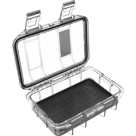 Microcase M40 coque transparente, liner noir