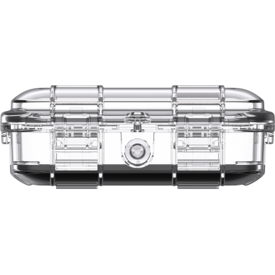 Microcase M40 coque transparente, liner noir