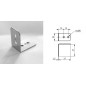 Renfort d'angle 37 x 37 x 25 mm 4 trous