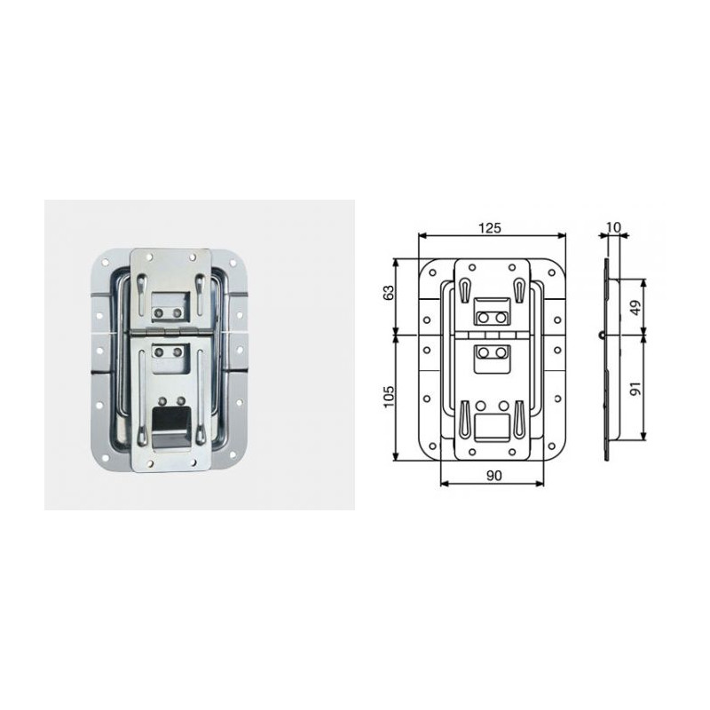 Arrêtoir de couvercle encastré