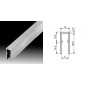 Profilé latéral pour cloisons amovibles 9mm (le mètre) Profilé latéral pour cloisons amovibles 9mm (le mètre)