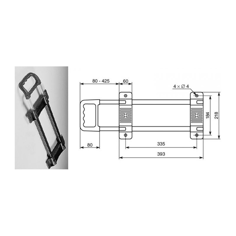 Poignée télescopique de surface Poignée télescopique de surface