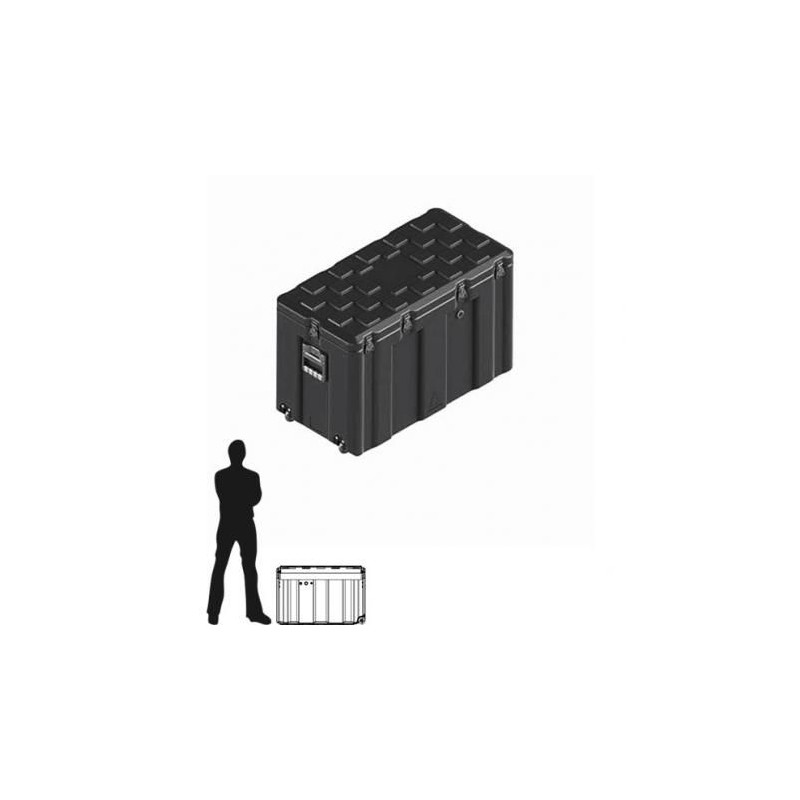 Amazon Case 840 x 390 x 560 (Int. mm), Noire