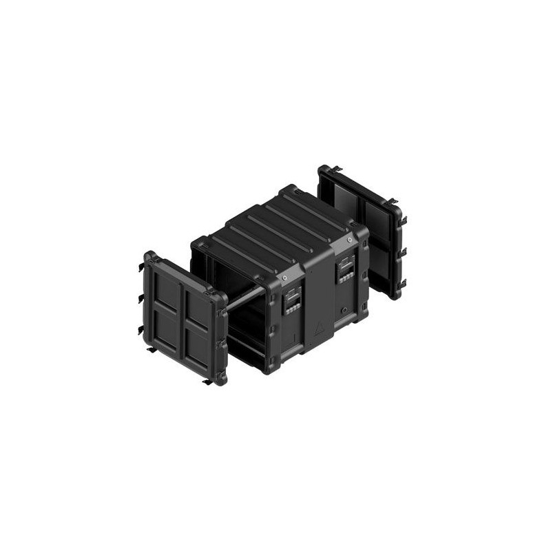 Amazon rack 10U profondeur châssis 610 mm, couv. arrière 70 mm, Noir