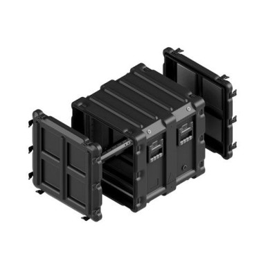 Amazon rack 10U, profondeur châssis 480 mm, couv. arrière 70 mm, Noir