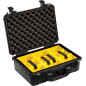 Valise Peli™ 1460 avec kit de cloisons Velcro, noire
