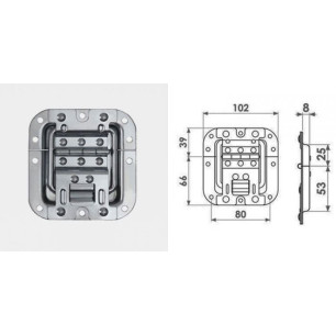 Arrêtoir de couvercle encastré "click-stop"