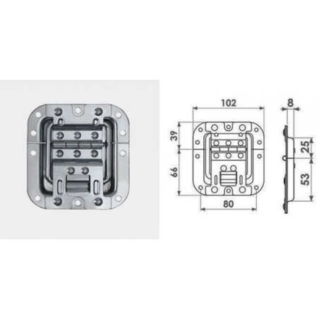 Arrêtoir de couvercle encastré "click-stop"