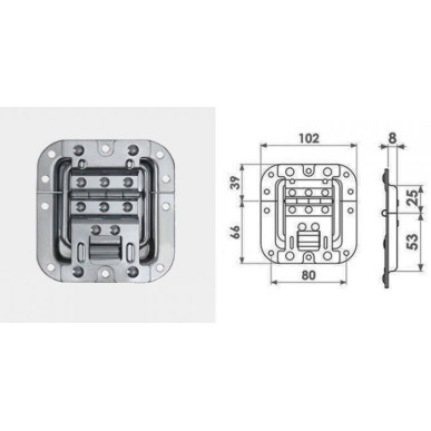 Arrêtoir de couvercle encastré "click-stop"