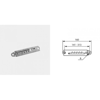 Crémaillère téléscopique 5 positions