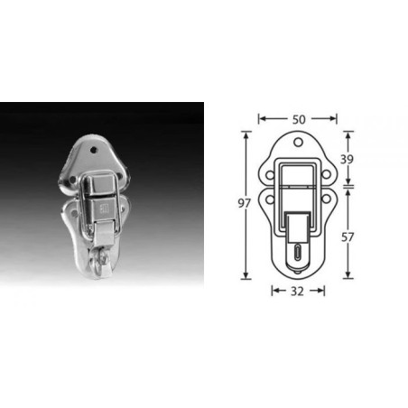 Fermeture grenouillère cadenassable
