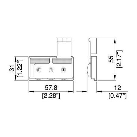 Fermeture à combinaison noire (la paire)