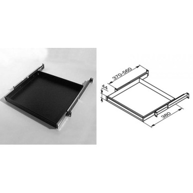Tablette coulissante ou tiroir 1U