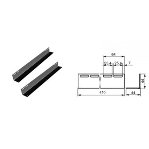 Paire d'équerres de soutien 450mm pour racks