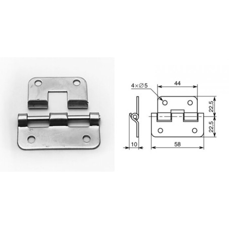 Charnière dégondable