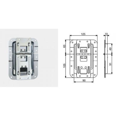 Arrêtoir de couvercle encastré