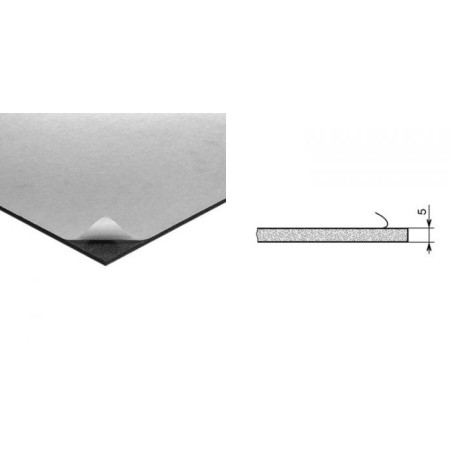 Plaque de mousse semi-rigide 2M x 1M autocollante épaisseur 5mm