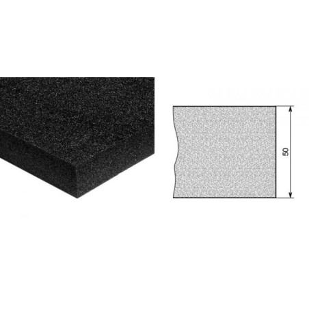 Mousse semi-rigide 2M x 1M. Epaisseur 50mm