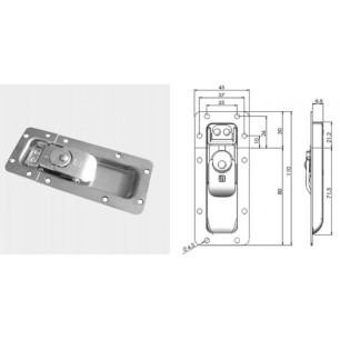 Fermeture papillon encastrable "Super Mini"