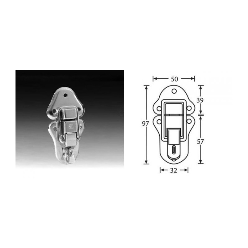 Fermeture grenouillère cadenassable