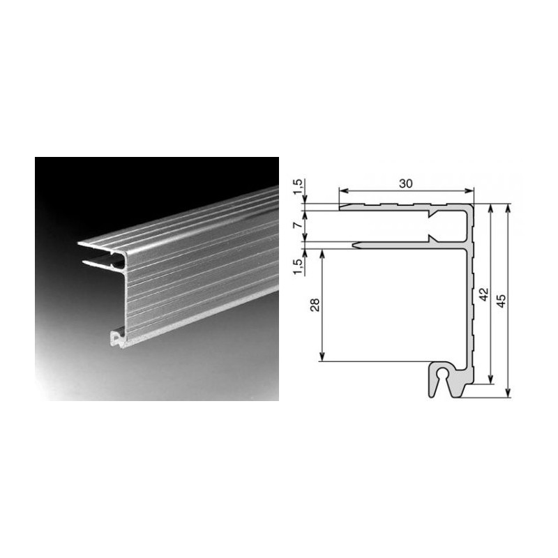 Profilé "lidmaker" 7mm (le mètre)