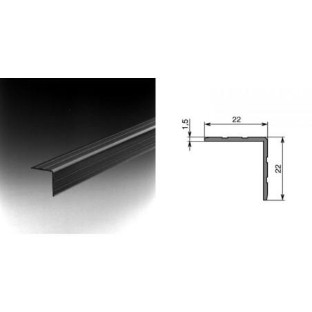 Cornière d'angle en plastique 22 x 22 mm (le mètre)
