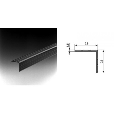 Cornière d'angle en plastique 22 x 22 mm (le mètre)