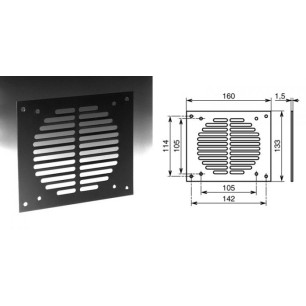 Grille en acier pour ventilateur