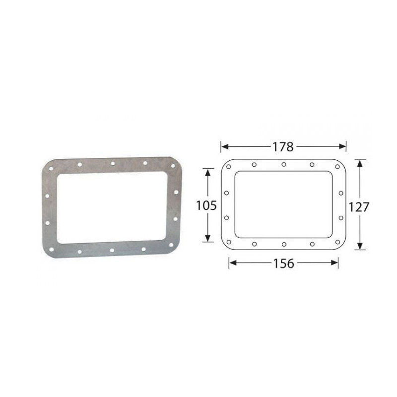 Contre-plaque ajourée pour 5101